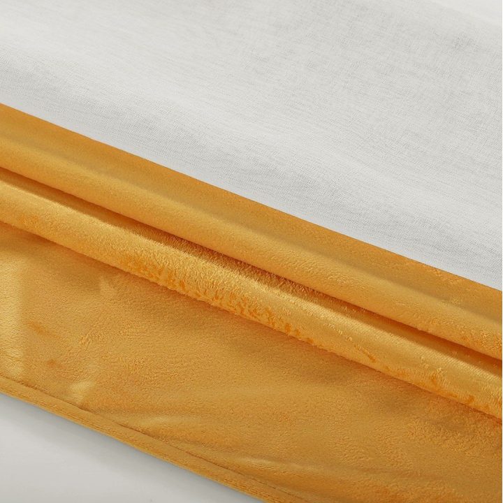 Užuolaida su žiedais geltonos ir baltos spalvos Amelia Home