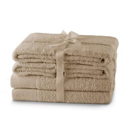 Rankšluosčių rinkinys 2 vnt. 70x140 ir 4 vnt. 50x100 smėlio spalvos