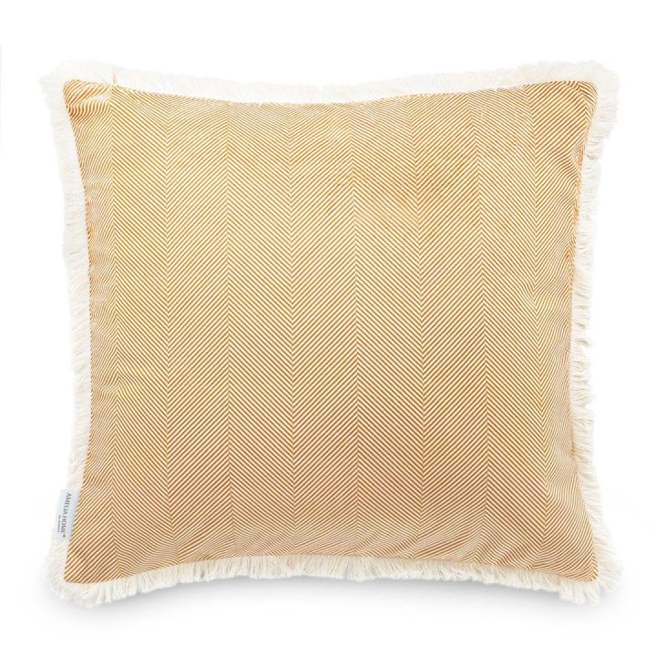Pagalvės užvalkalas 45 × 45 cm, imbiero spalvos AH VELVET
