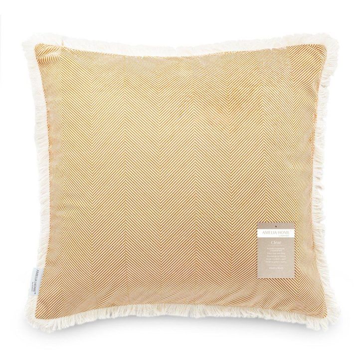 Pagalvės užvalkalas 45 × 45 cm, imbiero spalvos AH VELVET