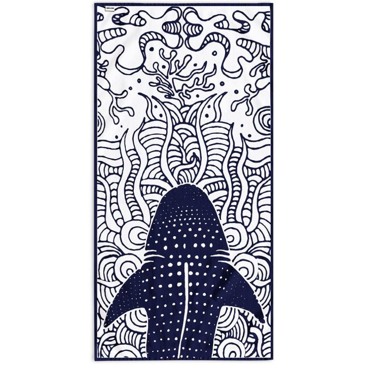 Paplūdimio rankšluostis 90 × 180 cm SHARK