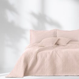 Lovatiesė 260 × 280 cm, pudrinės rožinės spalvos AH