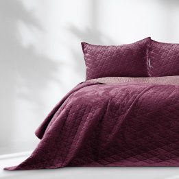 Lovatiesė 170 × 270 cm, raudona ir violetinė