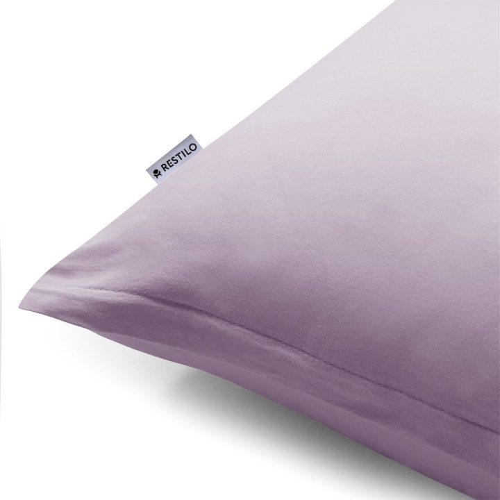 Pagalvės užvalkalas 20 × 120 cm violetinės spalvos, 2 vnt.