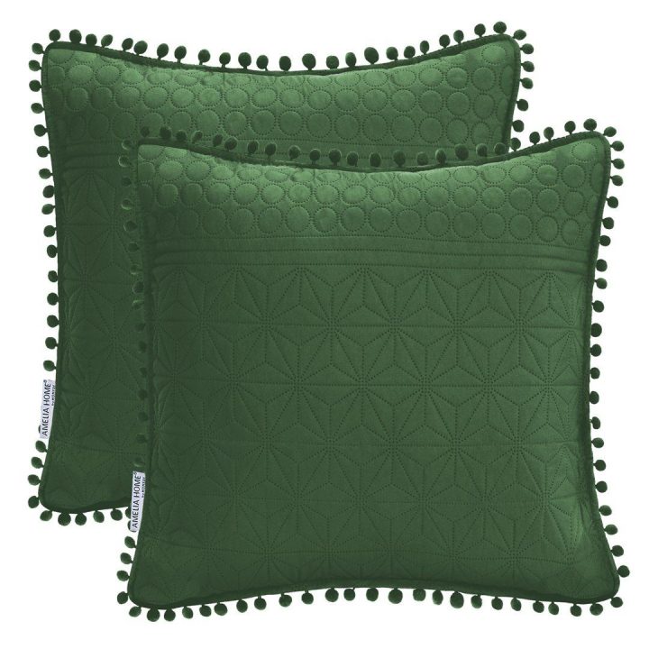 Pagalvės užvalkalas 45 × 45 cm AH BOTTLEGREEN
