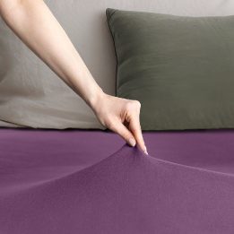 Paklodė su guma 80–90 × 200 cm, 30 cm PLUM