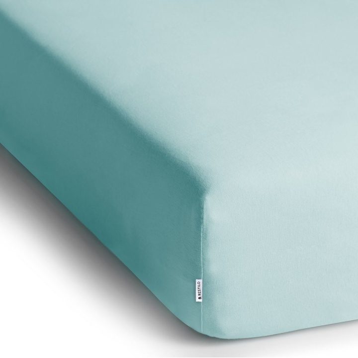Paklodė su guma 220–240×220+30 mėlyna FROZENBLUE