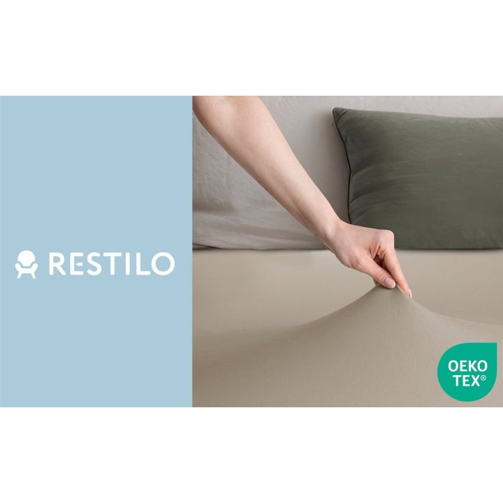 Paklodė su guma 180–200×200+30 cm cappuccino