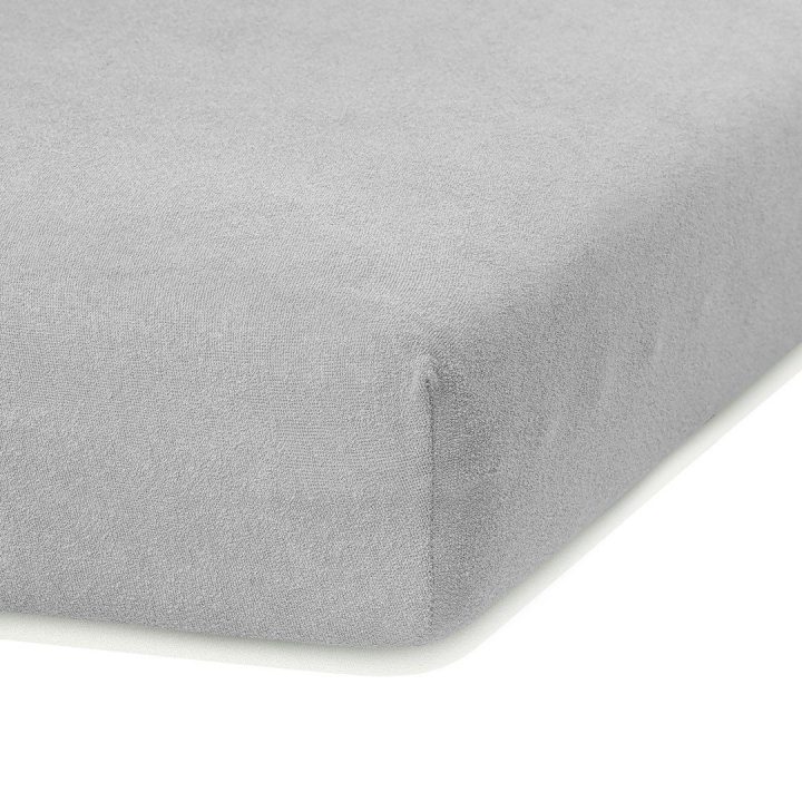 Paklodė su guma 160–180×200+30 sidabrinė AH RUBY