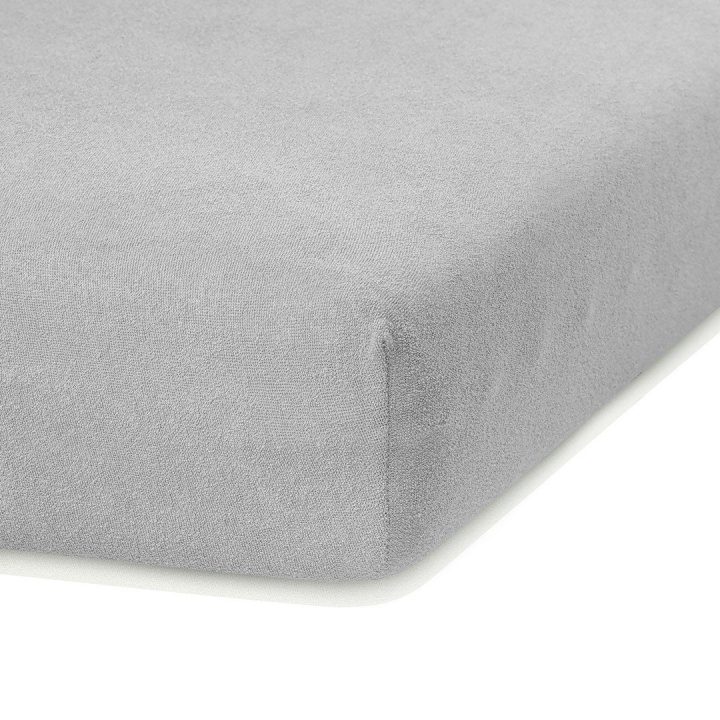 Paklodė su guma 160–180×200+30 sidabrinė AH RUBY