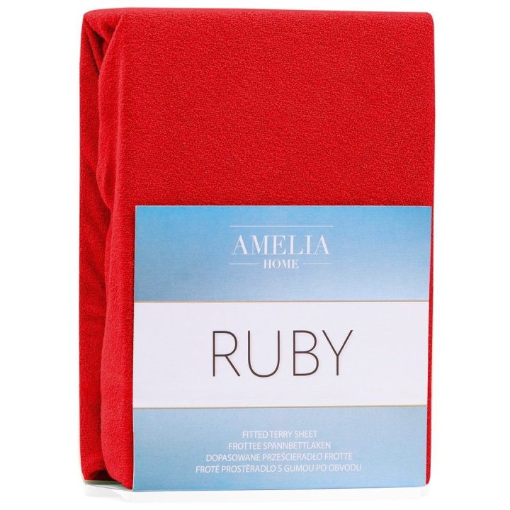 Paklodė su guma 160–180x200+30 raudona AH