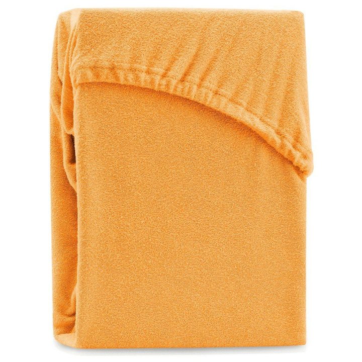 Paklodė su guma 180–200x200+30 oranžinė AH RUBY