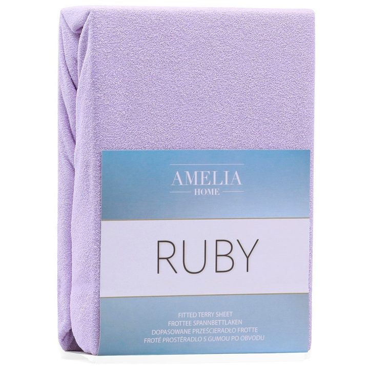 Paklodė su guma 100–120x200+30 violetinė AH RUBY