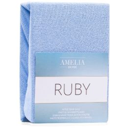Paklodė su guma 220–240×220+30 cm šviesiai mėlyna AH RUBY