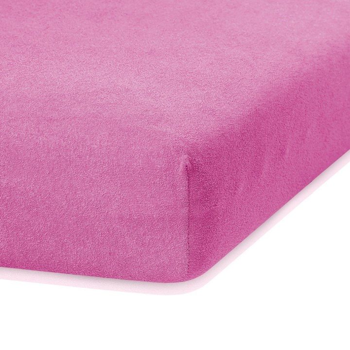 Paklodė su guma 220–240x220+30 fuksijos spalvos AH RUBY