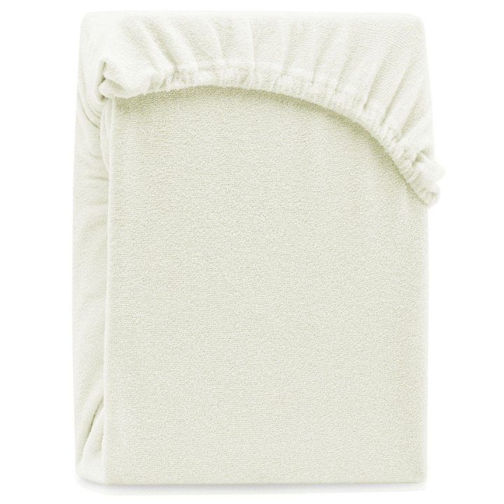Paklodė su guma 140–160x200+30 ecru AH RUBY
