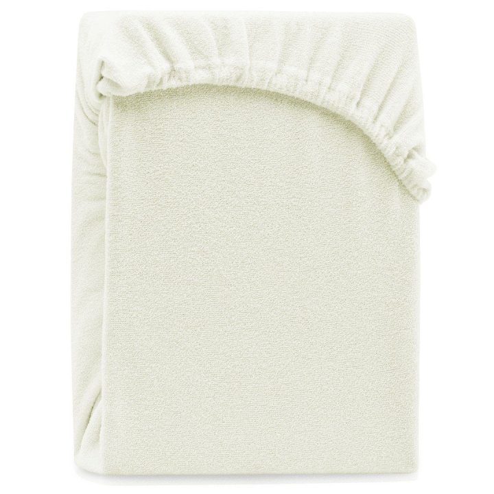 Paklodė su guma 140–160x200+30 ecru AH RUBY