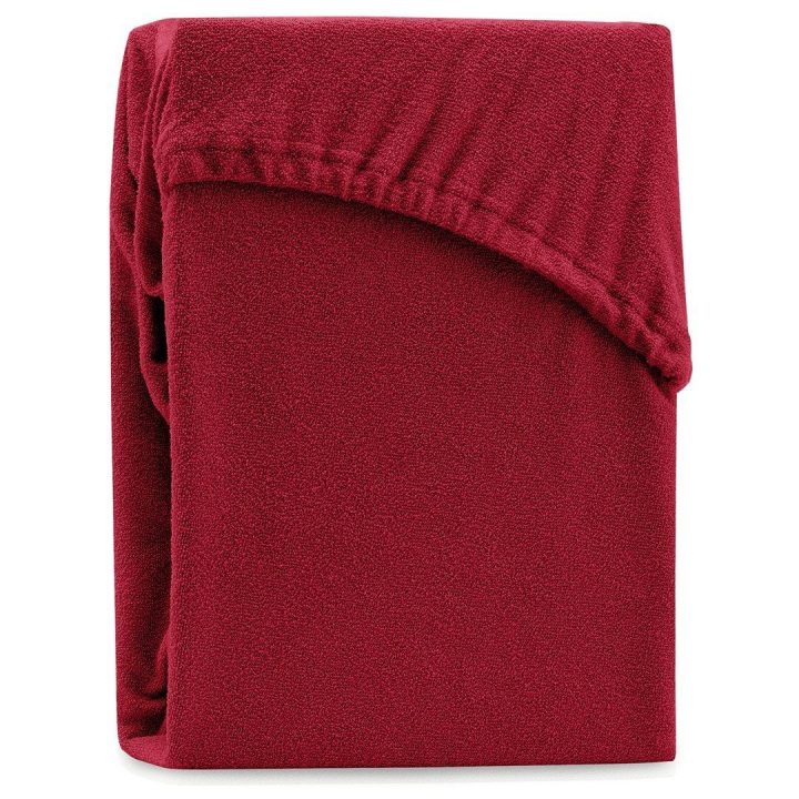 Paklodė su guma 200–220x200+30 tamsiai raudona AH RUBY