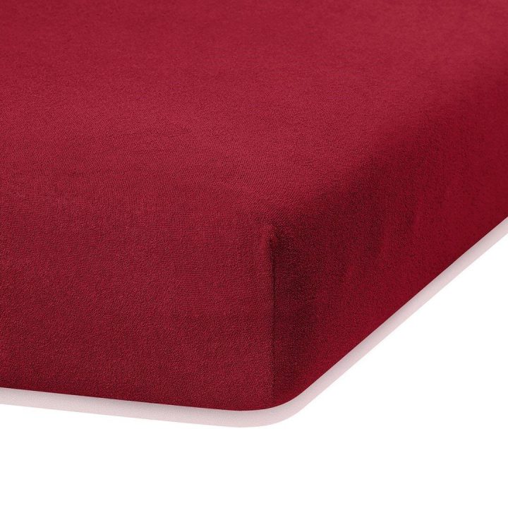 Paklodė su guma 200–220x200+30 tamsiai raudona AH RUBY