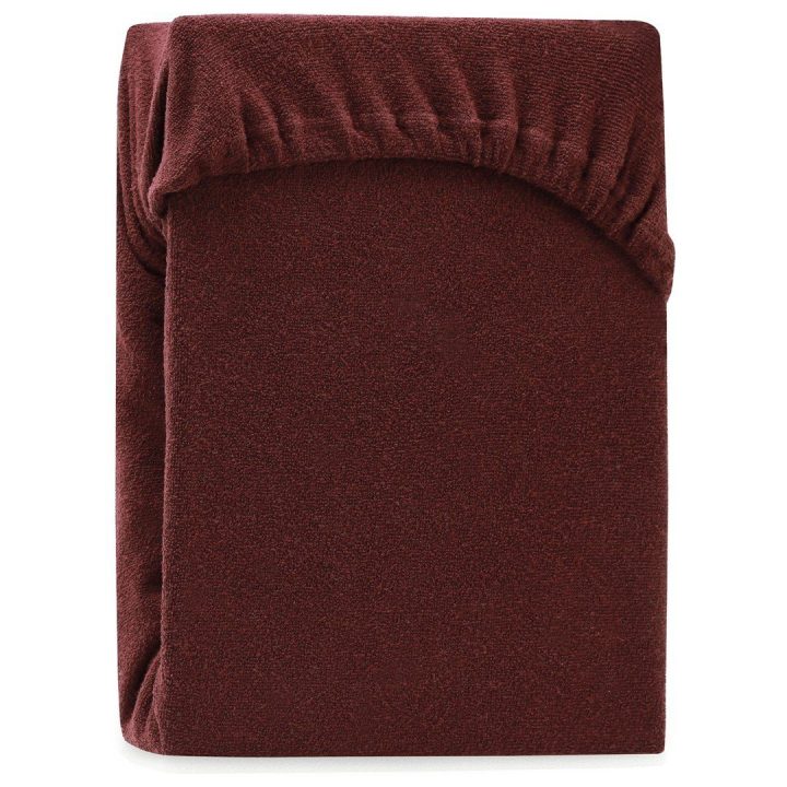 Paklodė su guma 140–160×200+30 ruda AH RUBY