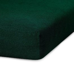 Paklodė su guma 140–160x200+30 cm butelių žalia AH RUBY