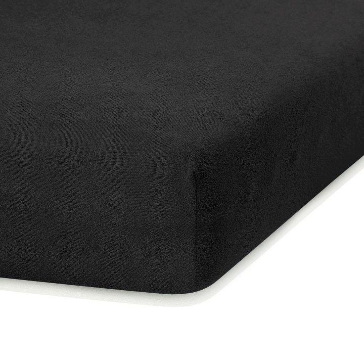 Paklodė su guma 200–220×200+30 juoda AH Ruby