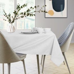Balta stačiakampė staltiesė 140×200 AH Gaia Market