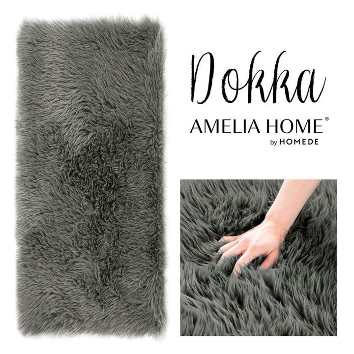 Tamsiai pilkas kilimas Dokka 60 x 90 cm