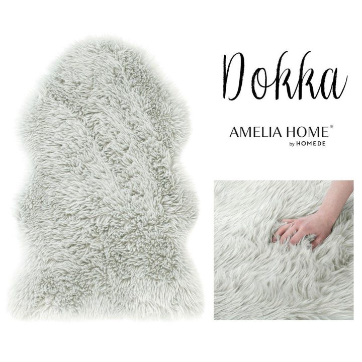 Pilkas kilimas DOKKA 60×90 cm