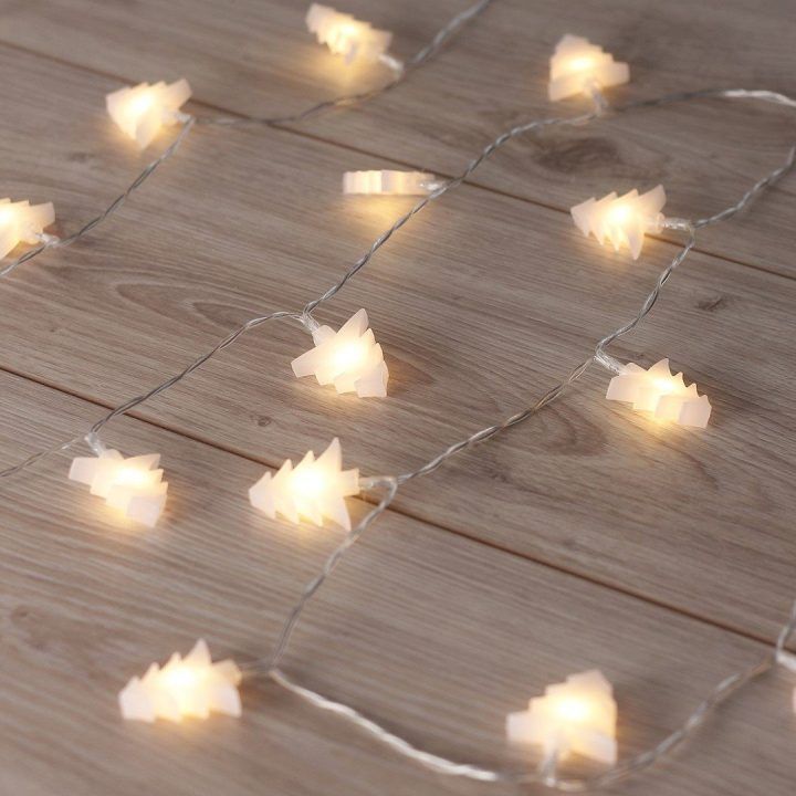 LED girlianda Christina, 20 vnt., šiltai baltos spalvos