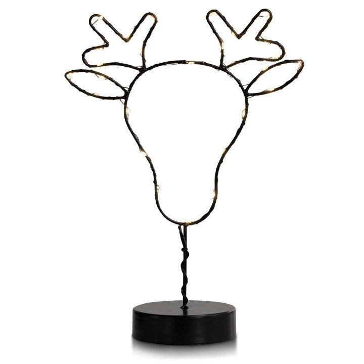 LED dekoracija Luna Reindeer — šiltai balta, 30 LED