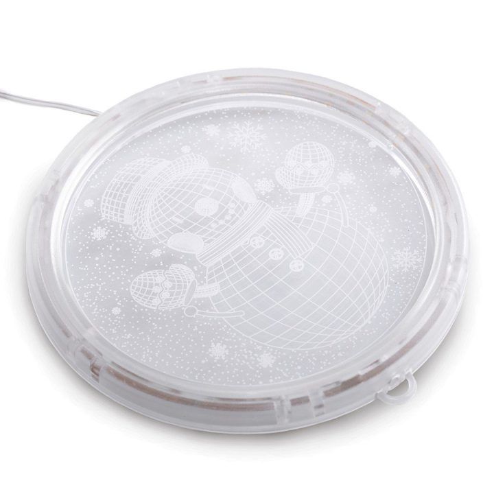 LED vitražas Wintery, apvalus rinkinys 5 vnt.