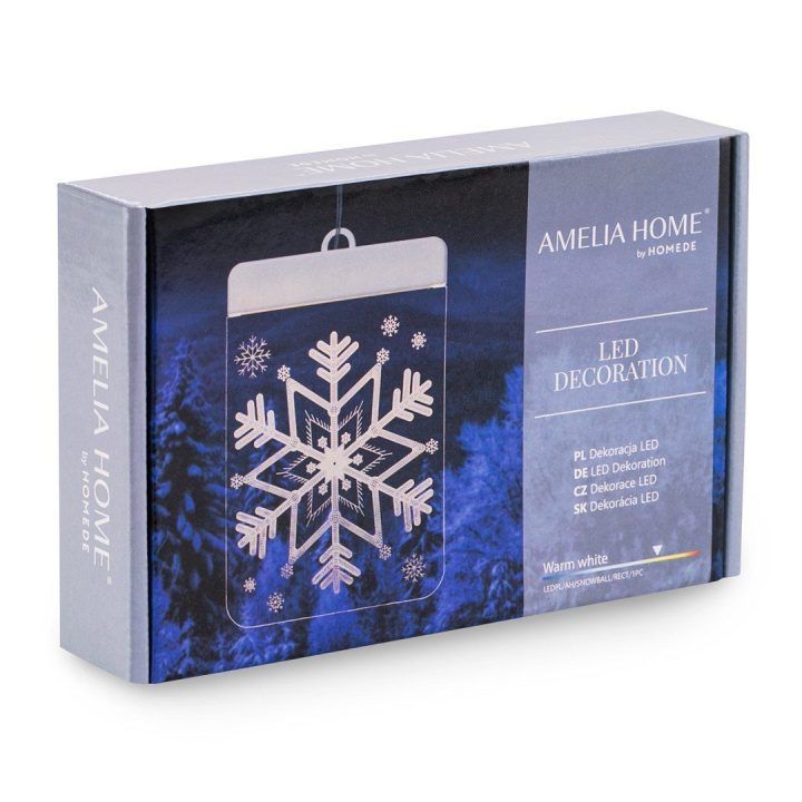 LED vitražas Snowball, stačiakampis (1 vnt)