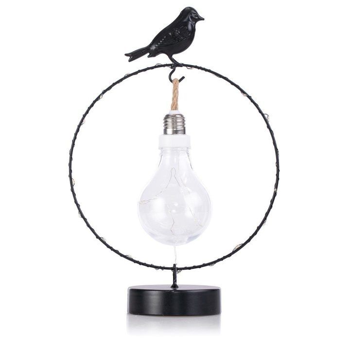 Balta LED dekoracija RIHOR BIRD, 30 LED