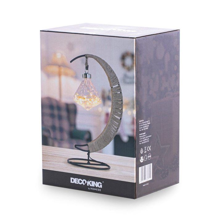 LED dekoracija Moonlight šiltai balta 20 LED