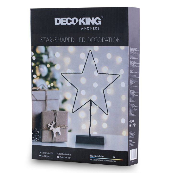 LED dekoracija Luna Star, 20 LED