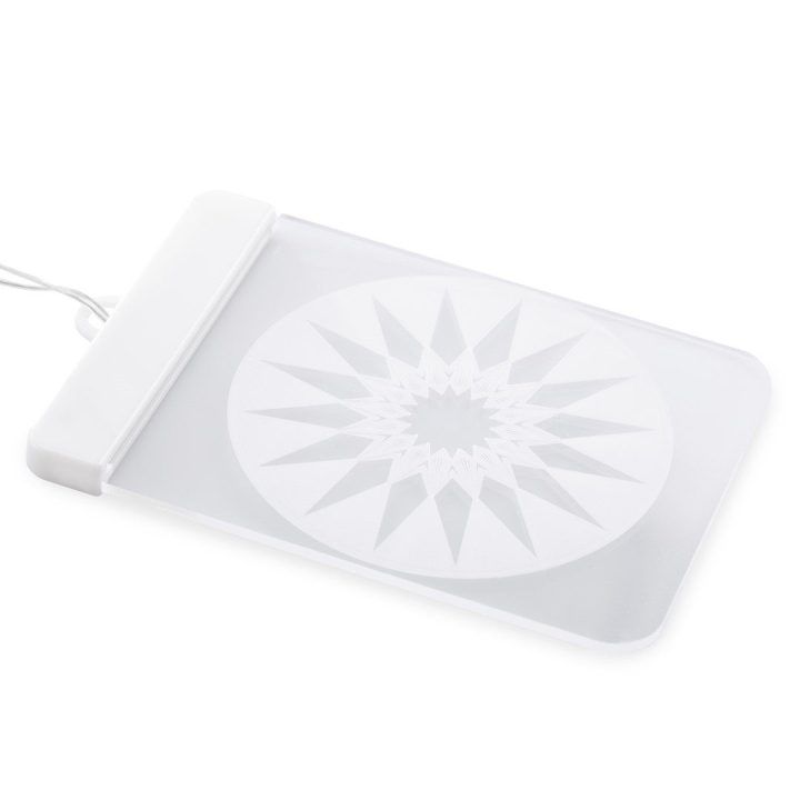 LED vitražo mandala, stačiakampių formų rinkinys, 5 vnt.