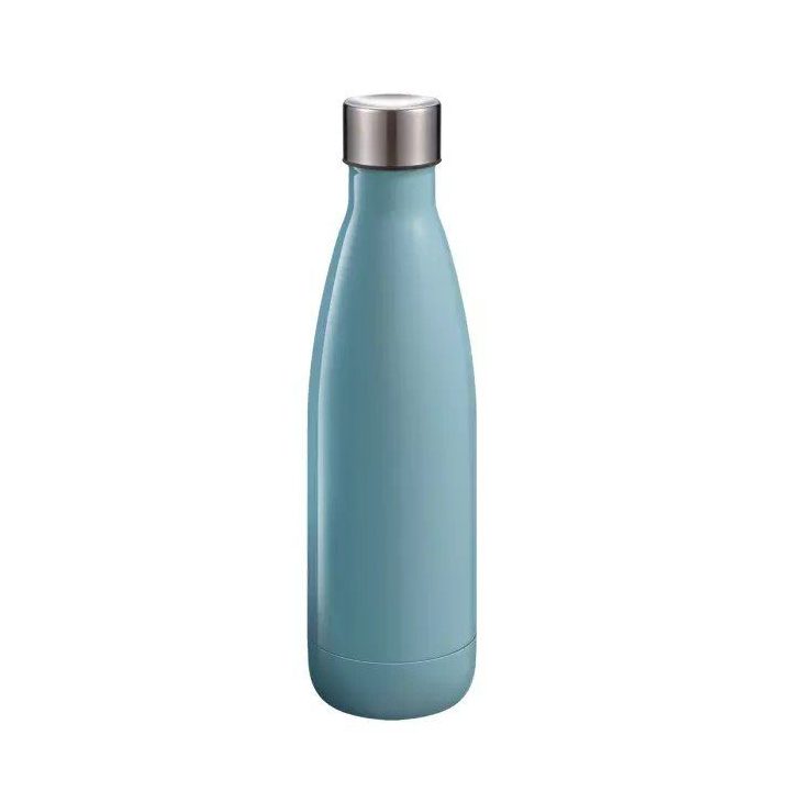 Pastelinės mėlynos spalvos nerūdijančio plieno gertuvė 0,6 l