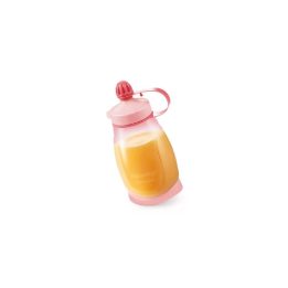 Rožinis lankstus buteliukas 200 ml