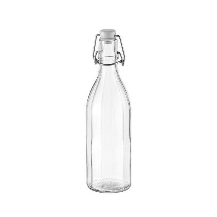 Kvadratinis butelis „Della Casa“ 500 ml su klipsu