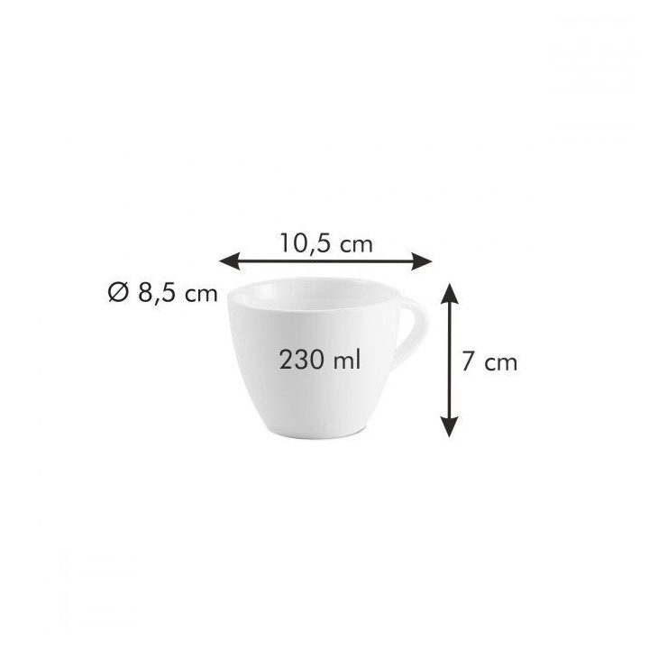 Kreminės spalvos cappuccino puodelis AllFitOne