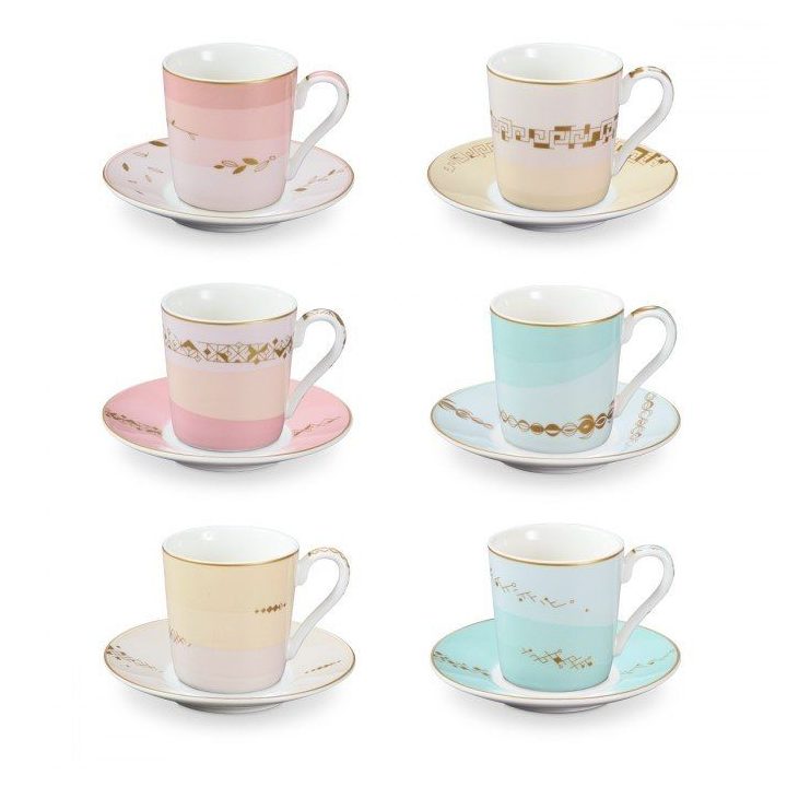 Espresso lėkštelės „Romance“, 6 vnt.