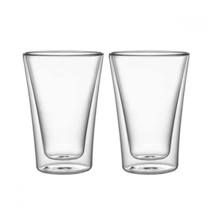 Dvigubos sienelės stiklinės MyDrink 330 ml, 2 vnt.