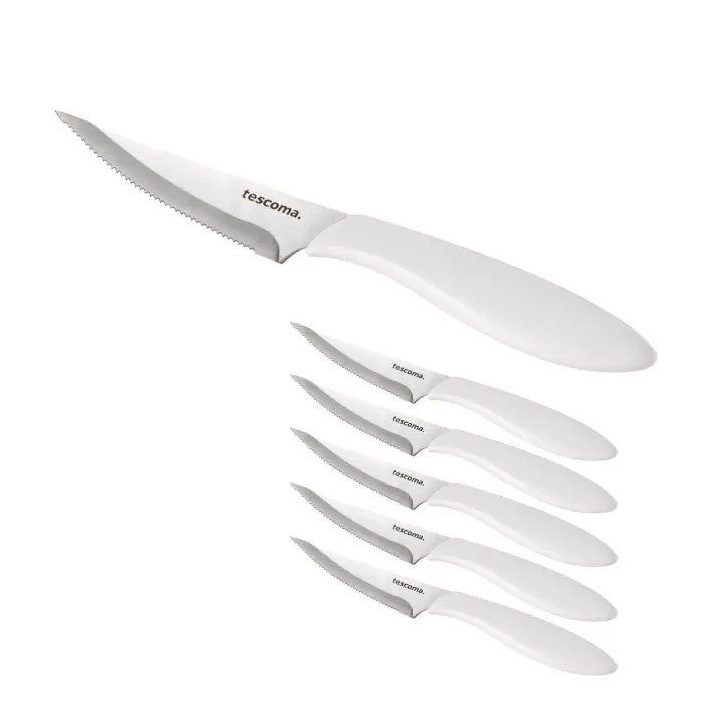 Picos peiliai Presto, balti, 10 cm, 6 vnt