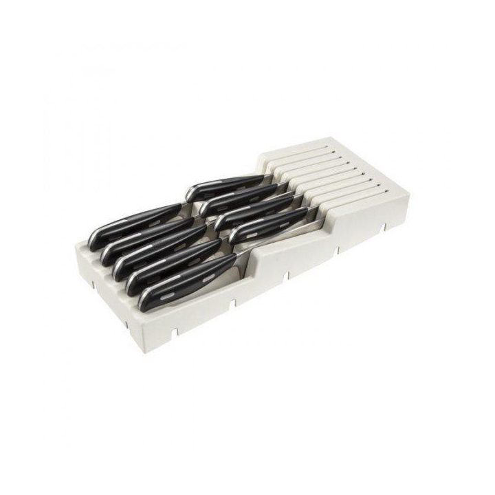 Peilių dėklas Flexispace, kreminės spalvos, 37×15 cm