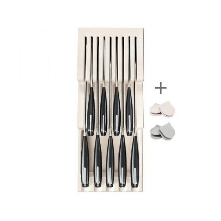 Peilių dėklas Flexispace, kreminės spalvos, 37×15 cm