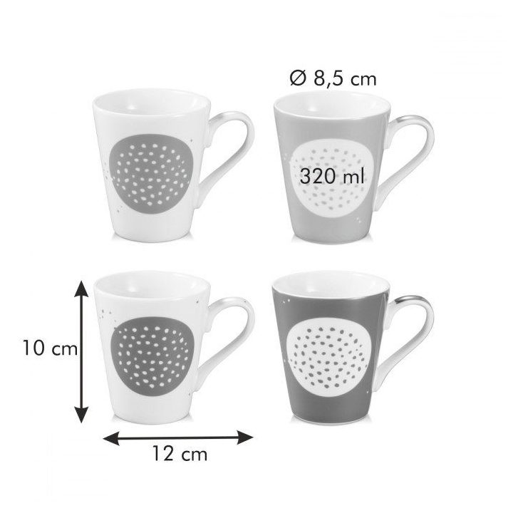 Puodelių rinkinys MYCOFFEE SUGAR (4 vnt.)