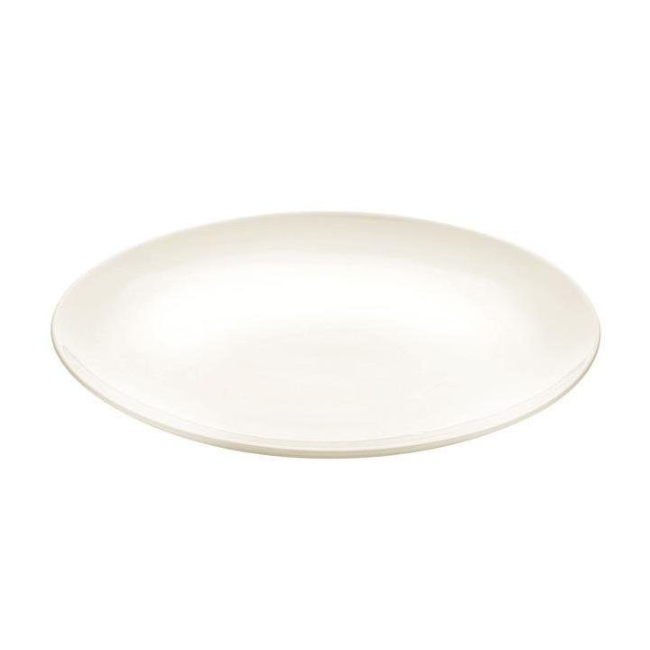 Kreminės spalvos plokščia lėkštė 27 cm