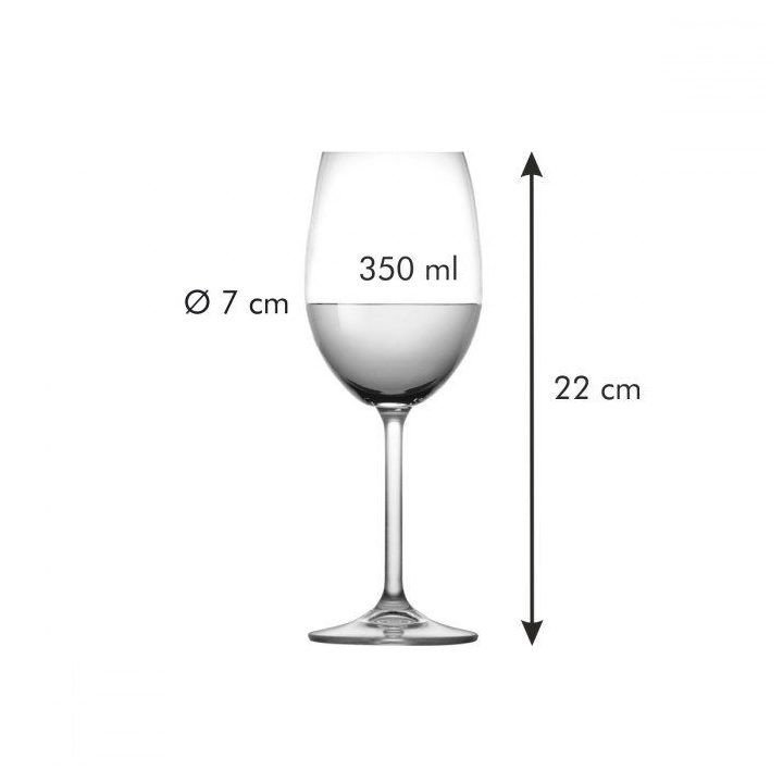Baltos vyno taurė Charlie 350 ml