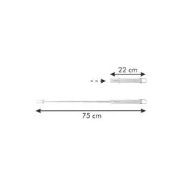 Teleskopinė kepimo šakutė 75 cm